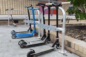 Surface mounted Scooter Rack