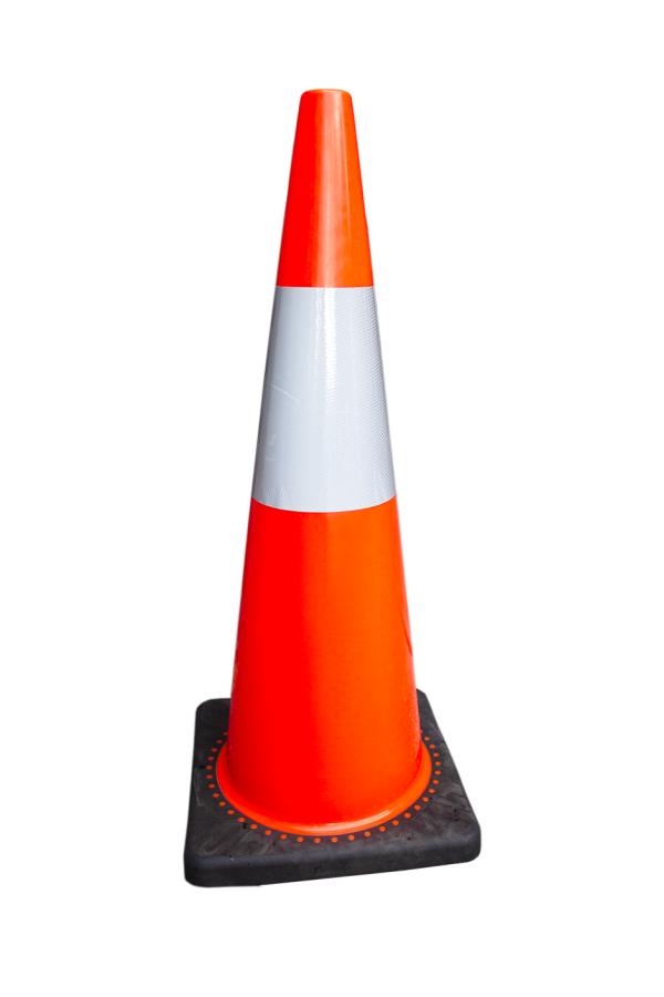 450mm – Cl.1 Reflective – Traffic Cones (Orange)