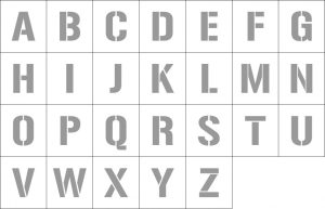 Stencil - Alphabet A-Z