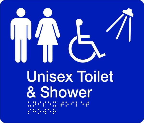 Braille – Unisex Toilet and Shower