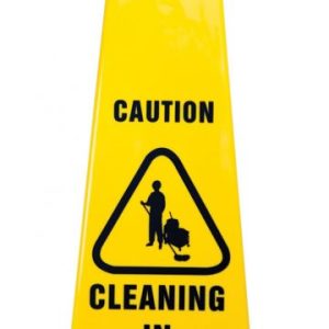 Caution Cleaning In Progress – Safety Cone