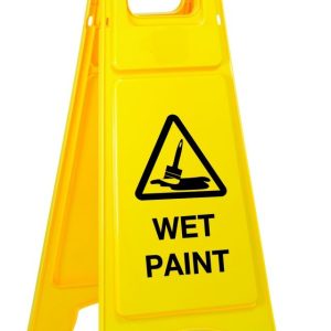 Caution Wet Paint – Plastic A-Frame