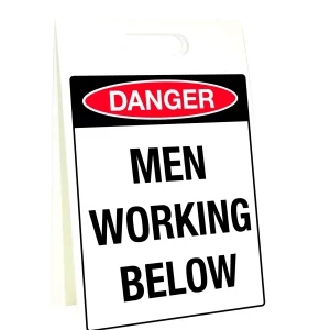 Corflute A-Frame Danger Men Working Below