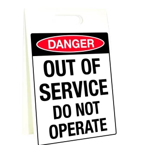Corflute A-Frame Danger Out of Service Do Not Operate