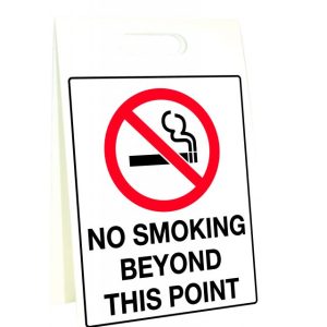 Corflute A-Frame No Smoking Beyond This Point