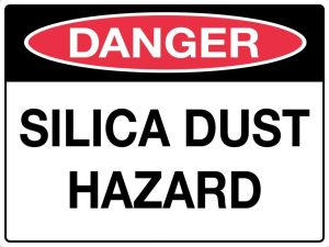 Danger Silica Dust Hazard Sign