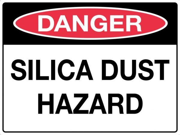 Danger Silica Dust Hazard Sign