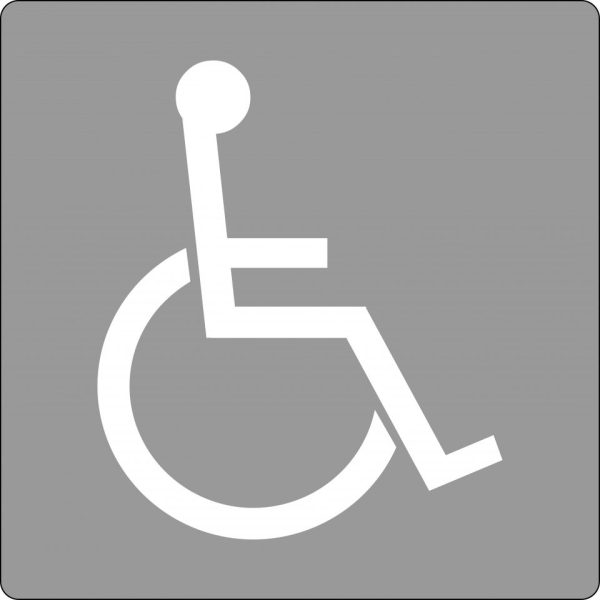 Stencil - Disabled Picto [800mm Symbol Height]