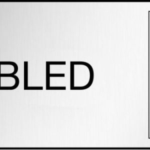 Disabled (With Picto) Engraved Traffolite