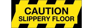 Floor Graphics – Caution Slippery Floor