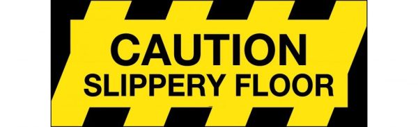 Floor Graphics – Caution Slippery Floor