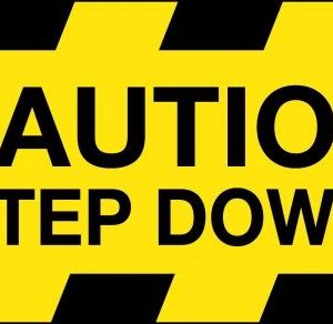 Floor Graphics – Caution Step Down