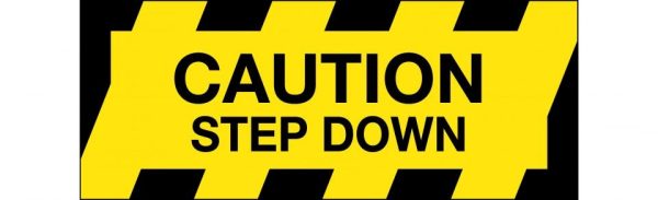 Floor Graphics – Caution Step Down