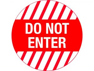 Floor Graphics – Do Not Enter