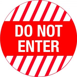 Floor Graphics – Do Not Enter