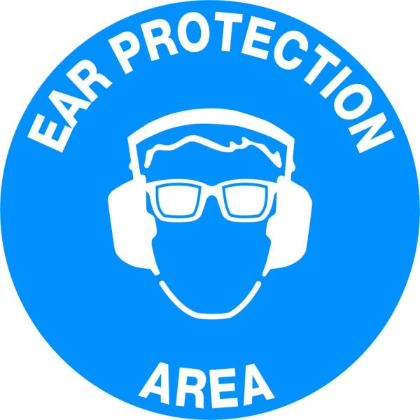 Floor Graphics – Ear Protection Area