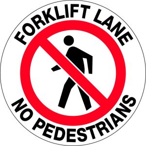 Floor Graphics – Forklift Lane No Pedestrians
