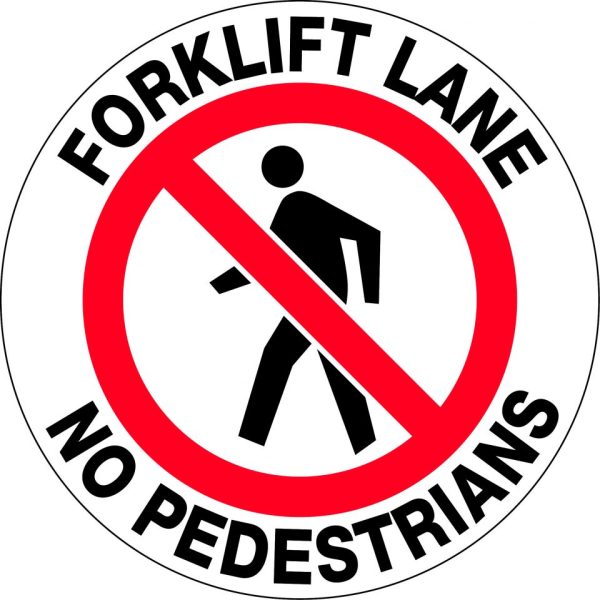 Floor Graphics – Forklift Lane No Pedestrians
