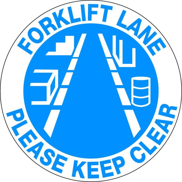 Floor Graphics – Forklift Lane Please Keep Clear