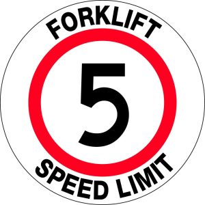 Floor Graphics – Forklift Speed Limit 5