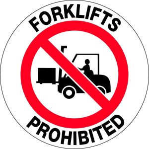 Floor Graphics – Forklifts Prohibited