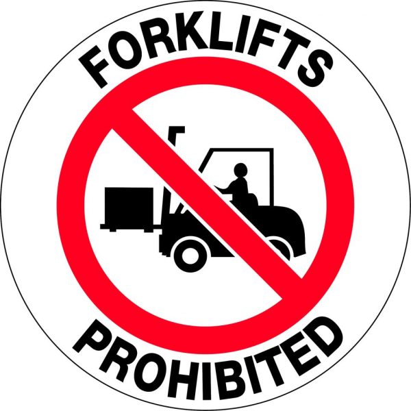 Floor Graphics – Forklifts Prohibited