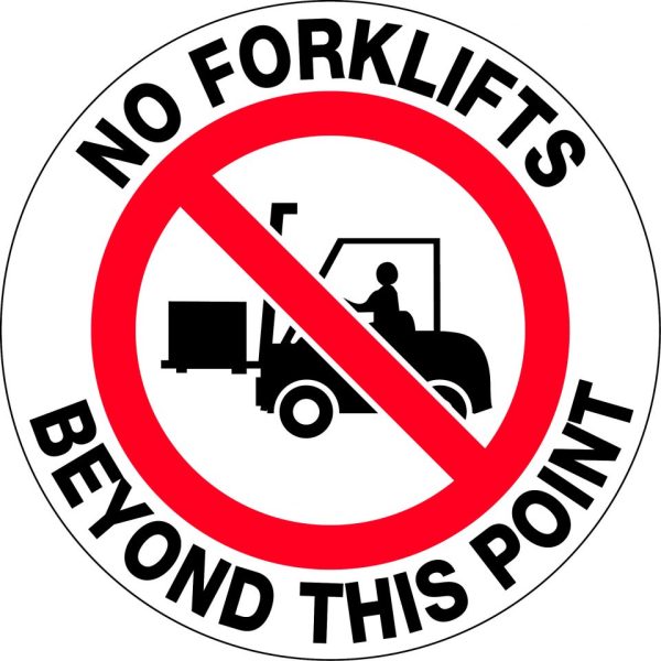 Floor Graphics – No Forklifts Beyond this Point