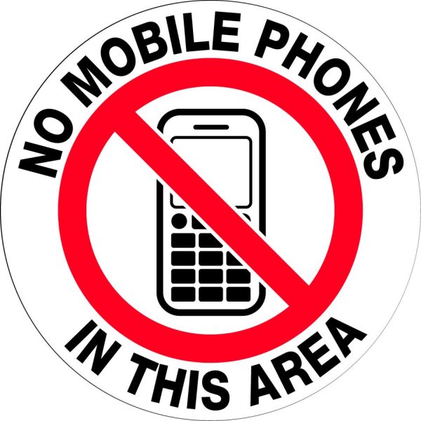 Floor Graphics – No Mobile Phones in This Area