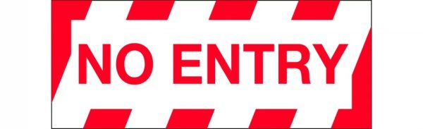Floor Graphics – No Entry