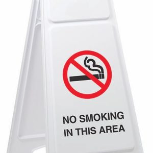No Smoking In This Area – Plastic A-Frame