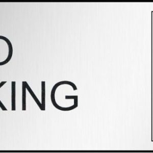 No Smoking (With Picto) Engraved Traffolite