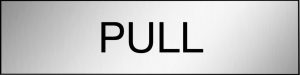Pull (Horizontal) Engraved Traffolite