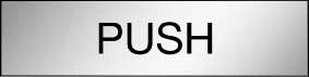 Push (Horizontal) Engraved Traffolite