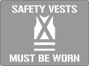 Safety Vest Must Be Worn (With Picto)