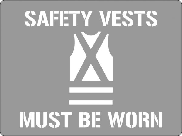 Safety Vest Must Be Worn (With Picto)