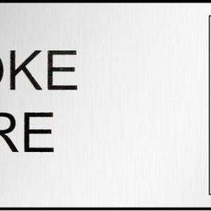 Smoke Here (With Picto) Engraved Traffolite