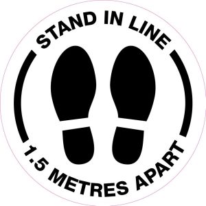 Stand in Line 1.5 Metres Apart Covid-19