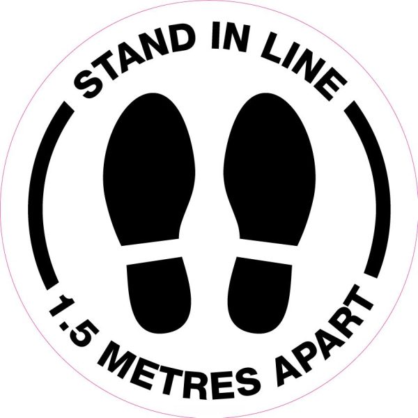 Stand in Line 1.5 Metres Apart Covid-19