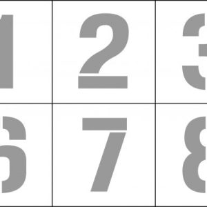 Stencil Number Sets – Numbers 0-9