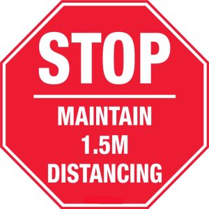 Stop Please Keep Your Distance Covid-19