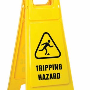 Tripping Hazard – Plastic A-Frame