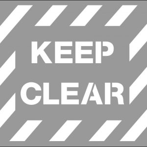 Stencil - Keep Clear