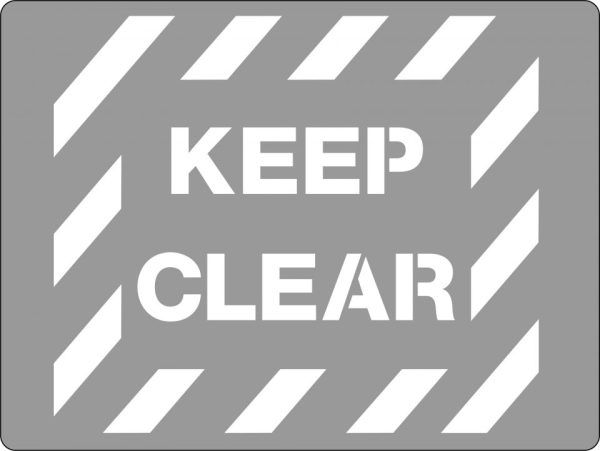 Stencil - Keep Clear