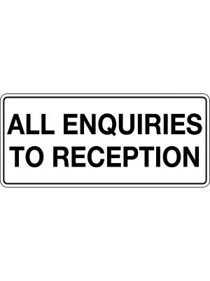 All Enquiries to Reception