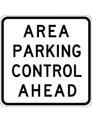 Area Parking Control Ahead