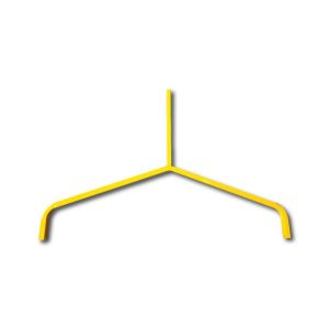 Bi-Pod Fixed Legs Heavy Duty 2.5mm- (Yellow Curved Feet) (Each)