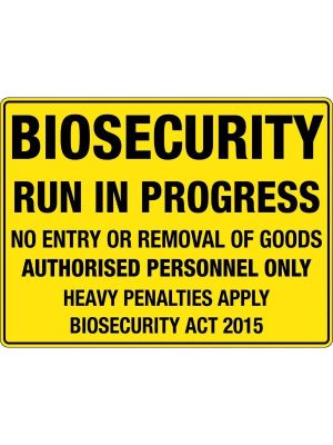 Biosecurity Run in Progress