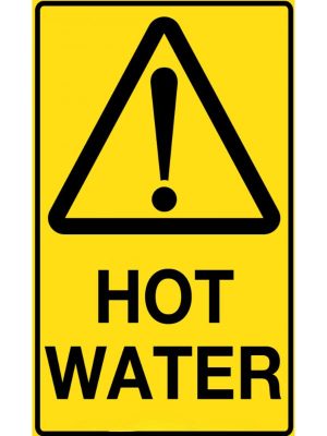 Caution Hot Water