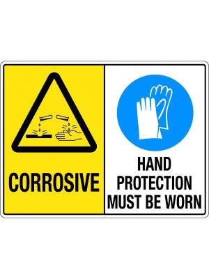 Corrosive / Hand Protection Must Be Worn