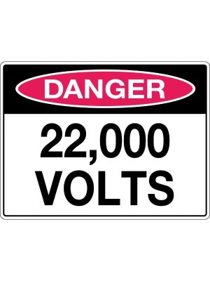 Danger 22,000 Volts